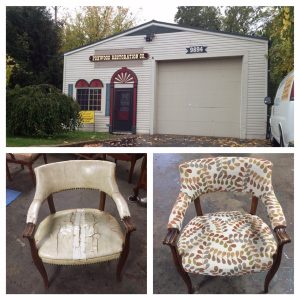 restoration chair before and after