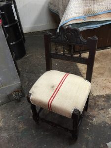 antique chair reupholstery