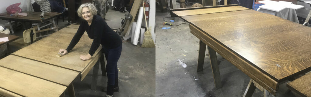 Restoring A 1950's Oak Table With 5 Leaves