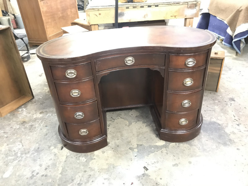 Restoring Leather Top Desks In Ann Arbor